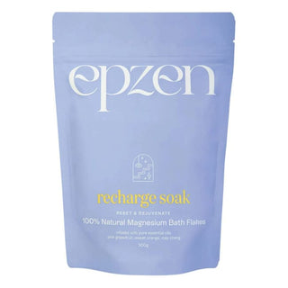 Epzen Magnesium Recharge Soak 100% Natural Magnesium Bath Flakes - 500g - Flakes