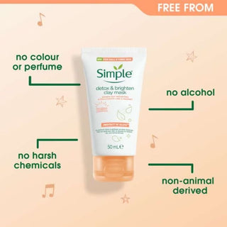 Simple Protect ‘N’ Glow Detox & Brighten Clay Mask - Mask