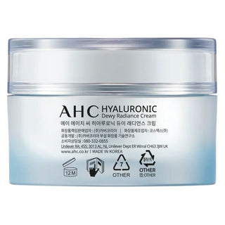 AHC Hyaluronic Dewy Radiance Cream - 50ml - Face Moisturiser