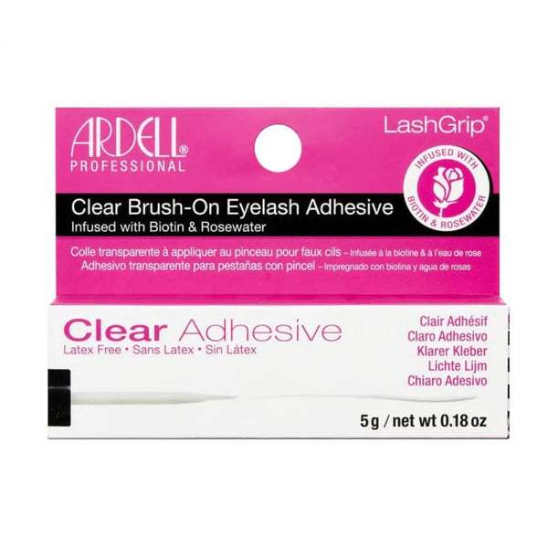 ARDELL LashGrip Clear Brush-On Adhesive with Biotin & Rosewater - Glue