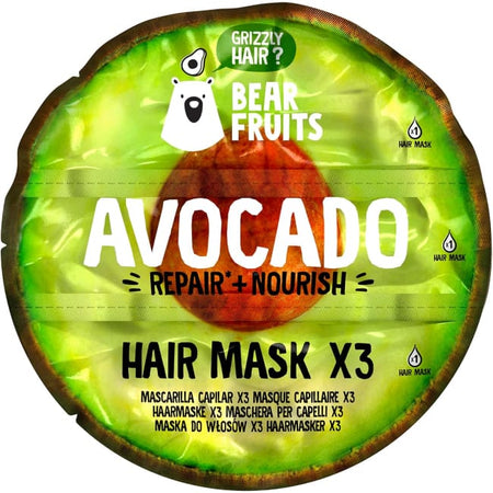 Bear Fruits Avocado Repair + Nourish Hair Mask x 3