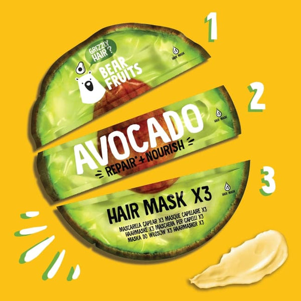 Bear Fruits Avocado Repair + Nourish Hair Mask x3 - Hair Mask
