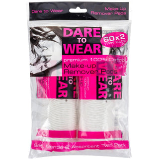 Dare To Wear Make-Up Remover Pads Twin Pack - Cotton Pads