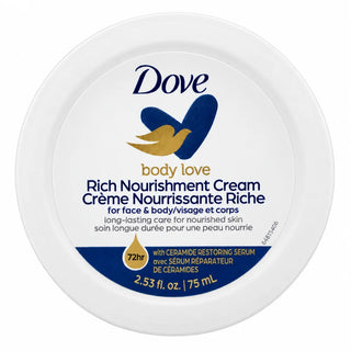 Dove Body Love Rich Nourishment Cream For Face & Body - 75ml - Body Moisturiser