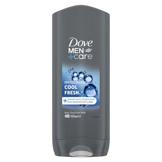Dove Men + Care Invigorating Cool Fresh Body Face & Hair Wash - 400ml - Tan