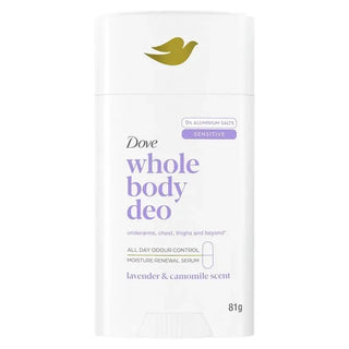 Dove Whole Body Deo Sensitive Lavender & Camomile Scent - 81g - Deodorant