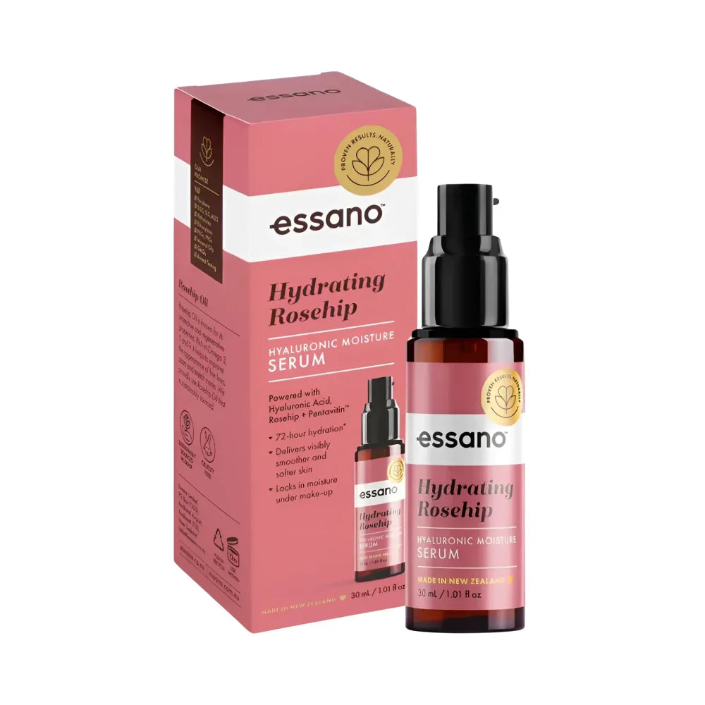 Essano Hydrating Rosehip Hyaluronic Moisture Serum - 30ml – Bella Scoop