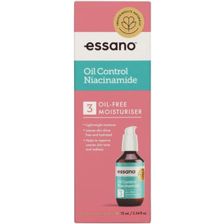 Essano Oil Control Niacinamide Oil-Free Moisturiser - 75ml - Face Moisturiser