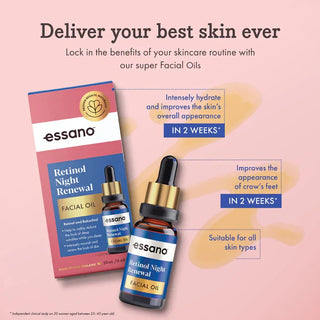 Essano Retinol Night Renewal Facial Oil - 20ml - Night Cream