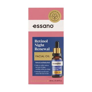 Essano Retinol Night Renewal Facial Oil - 20ml - Night Cream