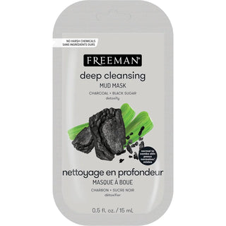 Freeman Deep Cleansing Charcoal + Black Sugar Mud Mask - 15ml - Mask