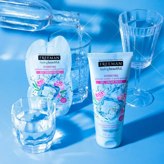 Freeman Hydrating Glacier Water + Pink Peony Gel Cream Mask - 175ml - Mask