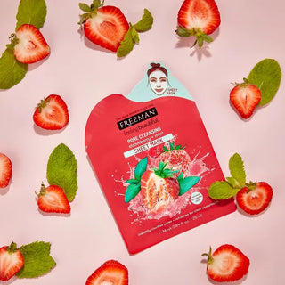 Freeman Pore Cleansing Strawberry + Mint Sheet Mask - 25ml - Mask
