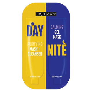 Freeman Purifying Day Mask + Cleanser/Calming Night Gel Mask - Mask