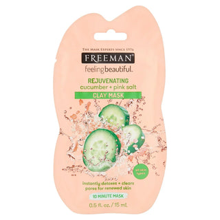 Freeman Rejuvenating Cucumber + Pink Salt Clay Mask - 15ml - Mask