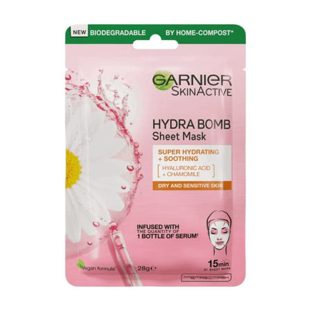 Garnier Skin Active Hydra Bomb Hyaluronic Acid Chamomile Soothing Sheet Mask