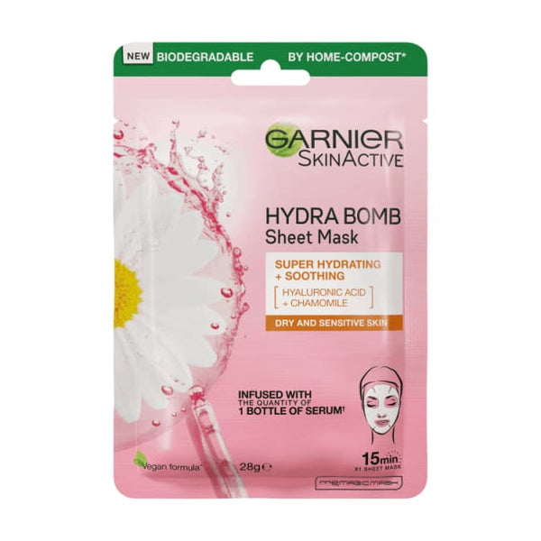 Garnier Skin Active Hydra Bomb Hyaluronic Acid Chamomile Soothing Sheet Mask - Mask