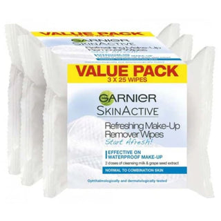 Garnier Skin Active Refreshing Make-up Remover Wipes Value Pack - Face Wipes