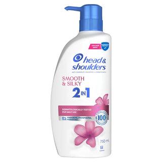 Head & Shoulders Smooth & Silky 2 in 1 Anti-Dandruff Shampoo & Conditioner - 750ml - Shampoo