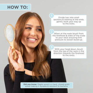 Lady Jayne Maple Wood Pad Brush - Hair Brush