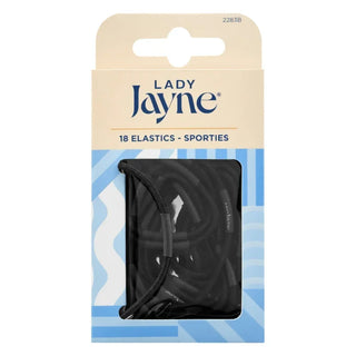 Lady Jayne Super Hold Sport Elastics - 18 Pack - Hairband