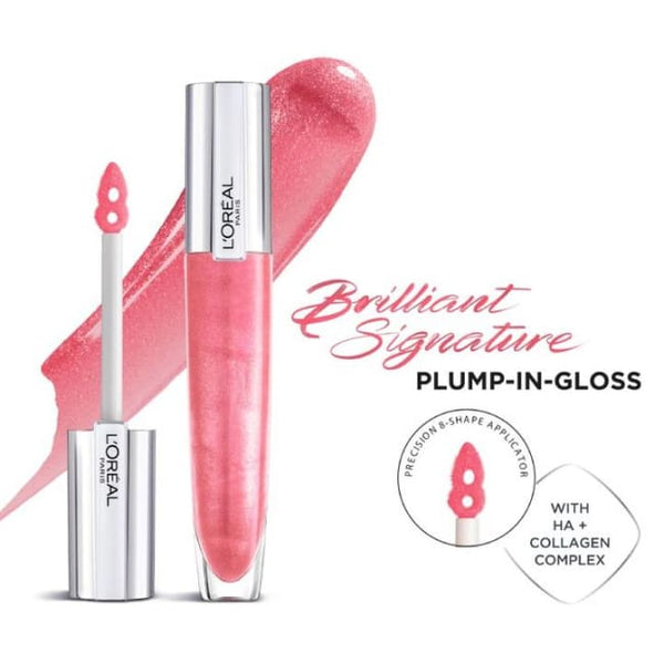 L’Oréal Paris Brilliant Signature Plumping Gloss - I Amplify - Lipstick