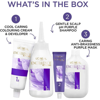 L’Oréal Paris Excellence Cool Crème Hair Colour - 5.11 Ultra Light Brown - Hair Colour