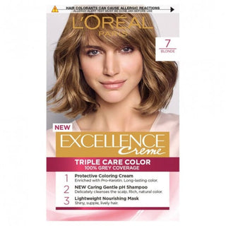 L’Oréal Paris Excellence Creme Hair Colour 7 Dark Blonde - Hair Colour