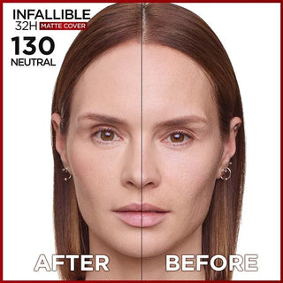 L’Oréal Paris Infallible 32H Matte Cover Foundation With 4% Niacinamide - 130 - Foundation