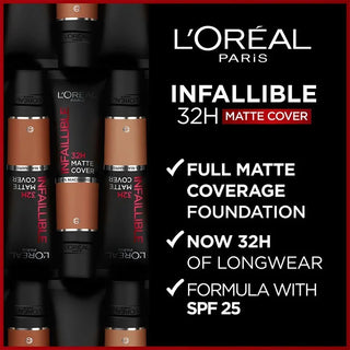 L’Oréal Paris Infallible 32H Matte Cover Foundation With 4% Niacinamide - 145 - Foundation