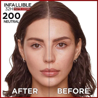 L’Oréal Paris Infallible 32H Matte Cover Foundation With 4% Niacinamide - 200 - Foundation