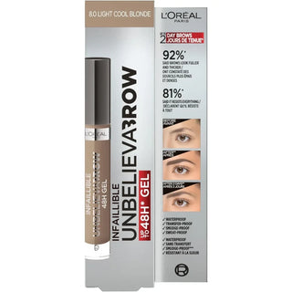 L’Oréal Paris Infallible Brows 48H Unbelievabrow Gel 8.0 Light Cool Blonde Brow Mascara