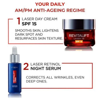 L’Oréal Paris Revitalift Laser Retinol Serum & Day Cream Firming Duo Set - Serum