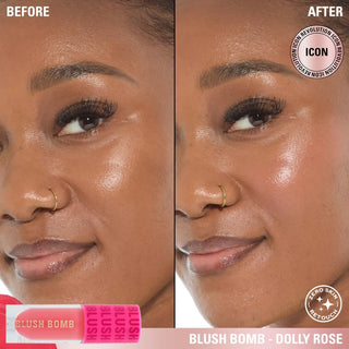 Makeup Revolution Blush Bomb Cream Blusher - Dolly Rose - Blush