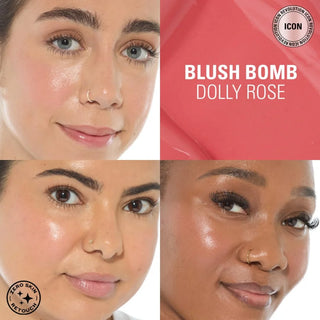 Makeup Revolution Blush Bomb Cream Blusher - Dolly Rose - Blush