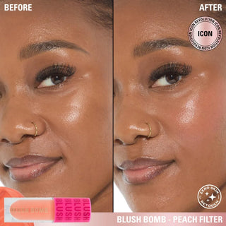 Makeup Revolution Blush Bomb Cream Blusher - Peach Filter - Blush
