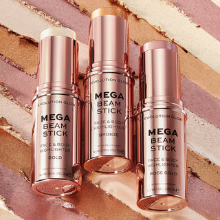 Makeup Revolution Glow Mega Beam Stick Highlighter - Rose Gold - Highlighter