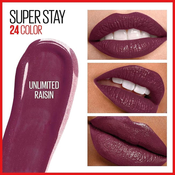 Maybelline SuperStay 24 2-Step Liquid Lipstick Makeup - Unlimited Raisin - Lipstick