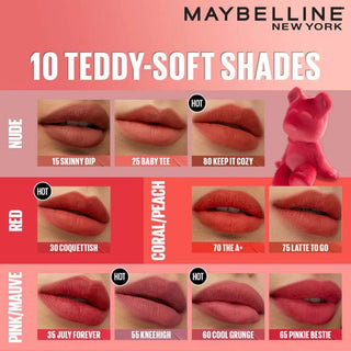 Maybelline Superstay Teddy Tint - Latte To Go 75 - Lipstick