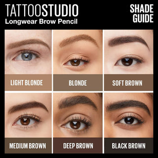 Maybelline Tattoo Studio 36H Brow Pencil - Medium Brown 257 - Brow Pencil