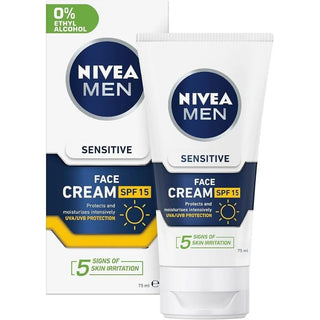 Nivea Men Sensitive Face Cream - 75ml - Face Moisturiser