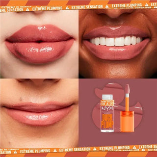 Nyx Duck Plump High Pigment Plumping Lip Gloss - Nude Swings - Lip Gloss