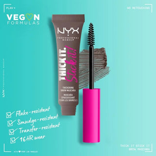 NYX Thick It. Stick It! Brow Mascara - Cool Ash Brown - Brow Gel