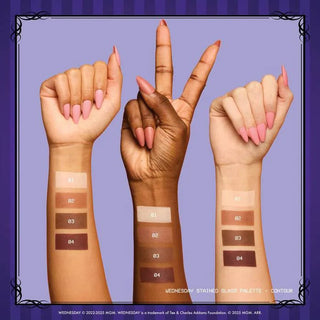 Nyx Wednesday Stained Glass Contour Palette - Palette