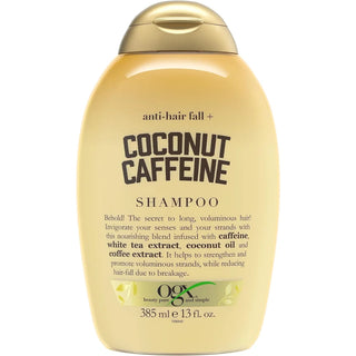 Ogx Anti-Hair Fall + Coconut Caffeine Shampoo - 385ml - Shampoo