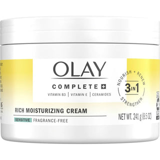 Olay Complete + Rich Moisturizing Cream Sensitive - 241g - Day Cream