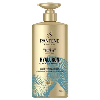 Pantene Miracles Hyaluron Clarify & Hydrate Silicone-Free Shampoo - 650ml - Shampoo