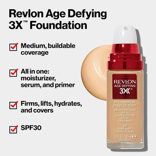 Revlon Age Defying 3X Foundation - Medium Beige 40 - Foundation