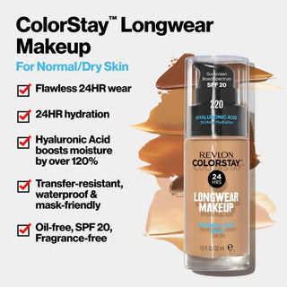 Revlon ColorStay Longwear Makeup for Normal/Dry Skin - Natural Tan 330 - Foundation