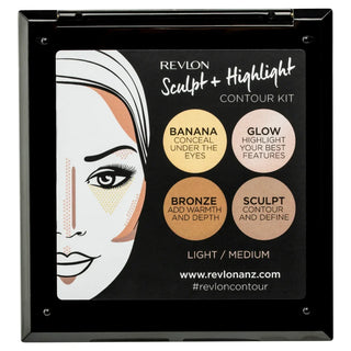 Revlon Sculpt & Highlight Contour Kit - Light/Medium - Bronzer